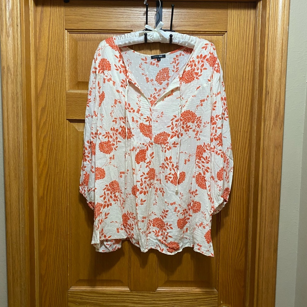 Papermoon orange Floral Blouse